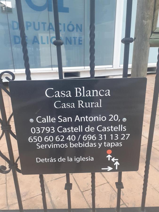Casa Blanca Castell De Castells Exterior foto
